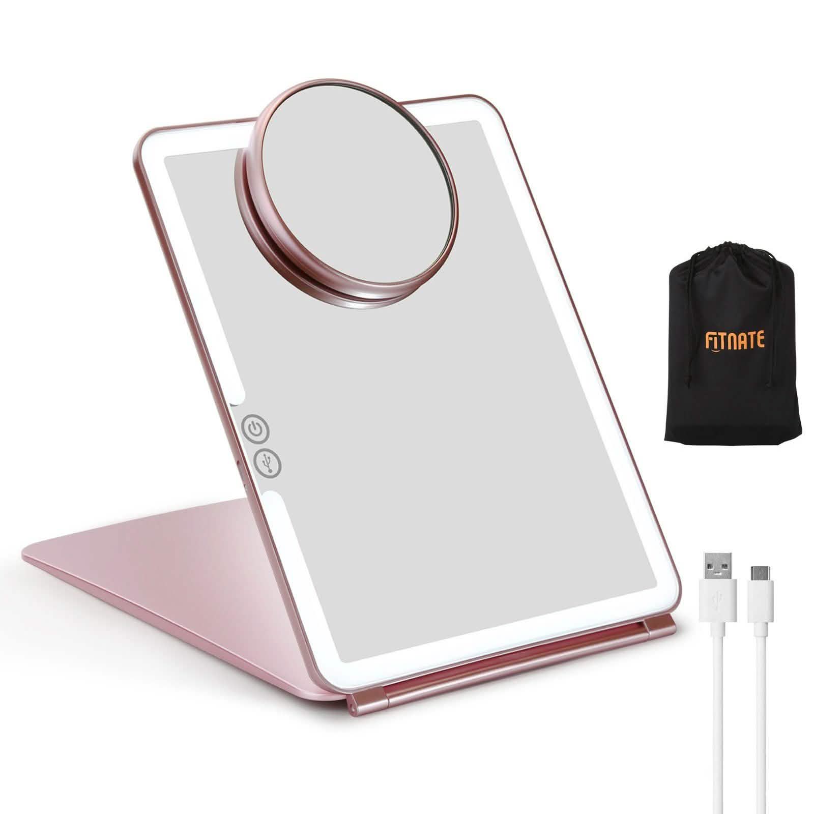 Magnifier USB Charging LED Makeup Mirrors Beauty & Personal Care - DailySale