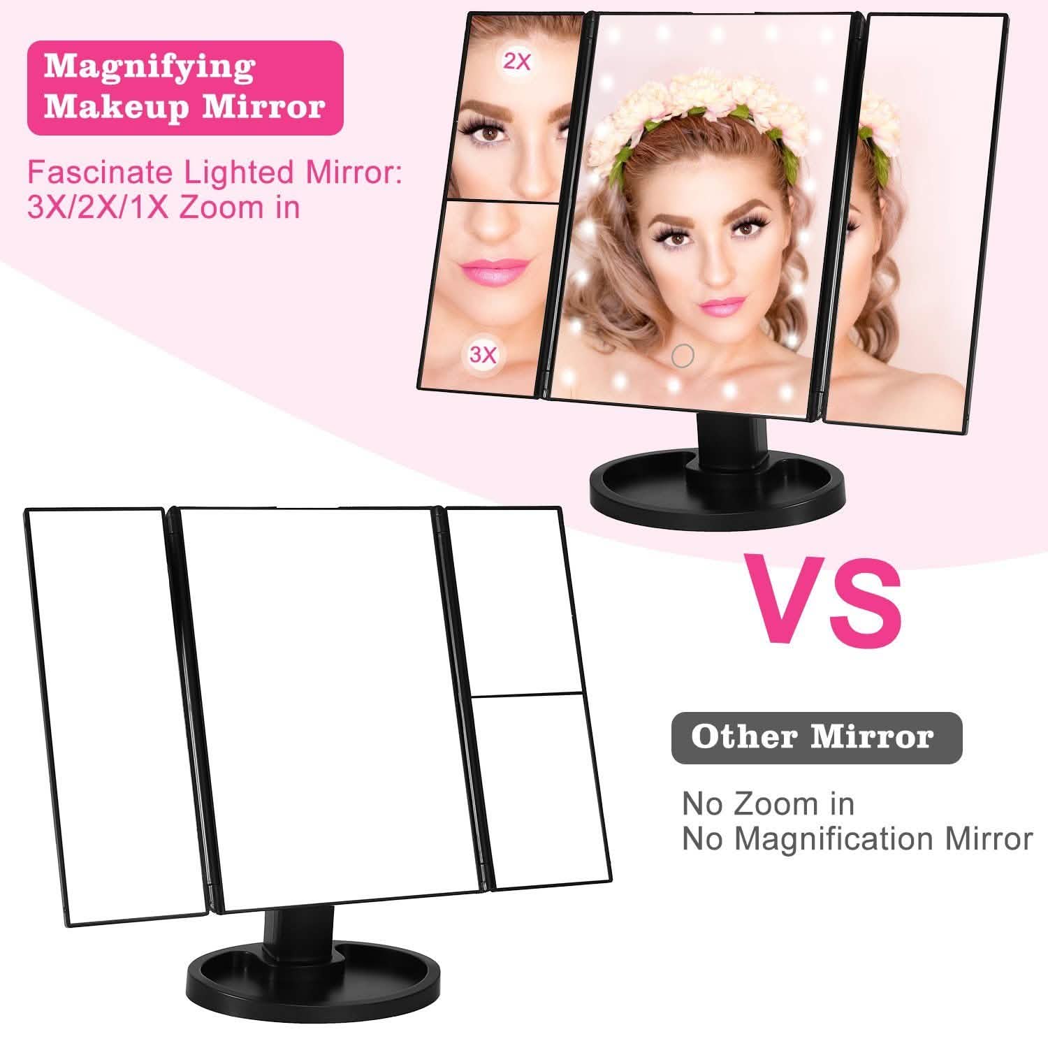 Make Up Mirror with 22 LED Lights Beauty & Personal Care - DailySale