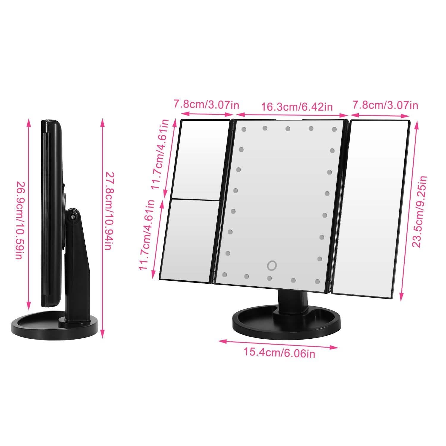 Make Up Mirror with 22 LED Lights Beauty & Personal Care - DailySale