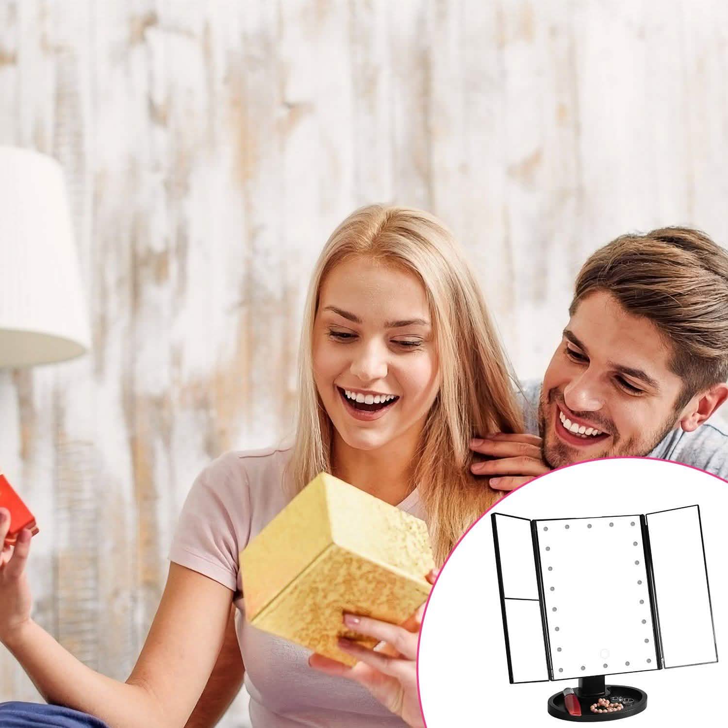 Make Up Mirror with 22 LED Lights Beauty & Personal Care - DailySale