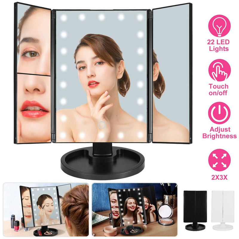 Make Up Mirror with 22 LED Lights Beauty & Personal Care - DailySale
