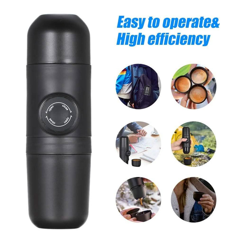 Manually Operated Portable Coffee Maker Espresso Machine Kitchen & Dining - DailySale