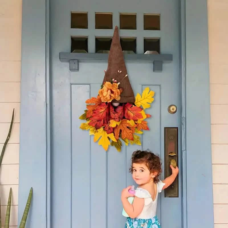 Maple Gnome Front Door Hanging Decorations Holiday Decor & Apparel - DailySale