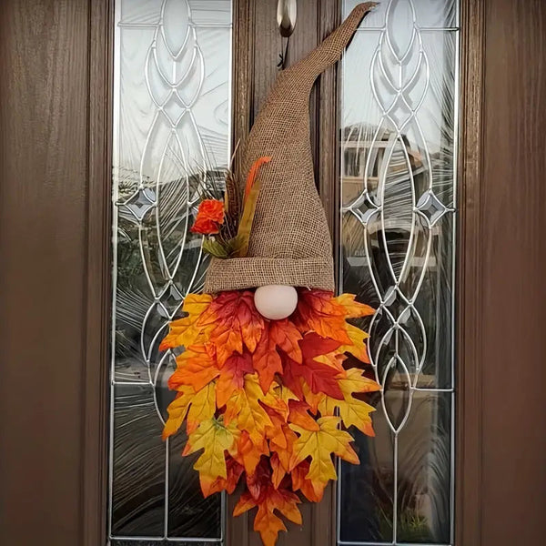 Maple Gnome Front Door Hanging Decorations Holiday Decor & Apparel - DailySale