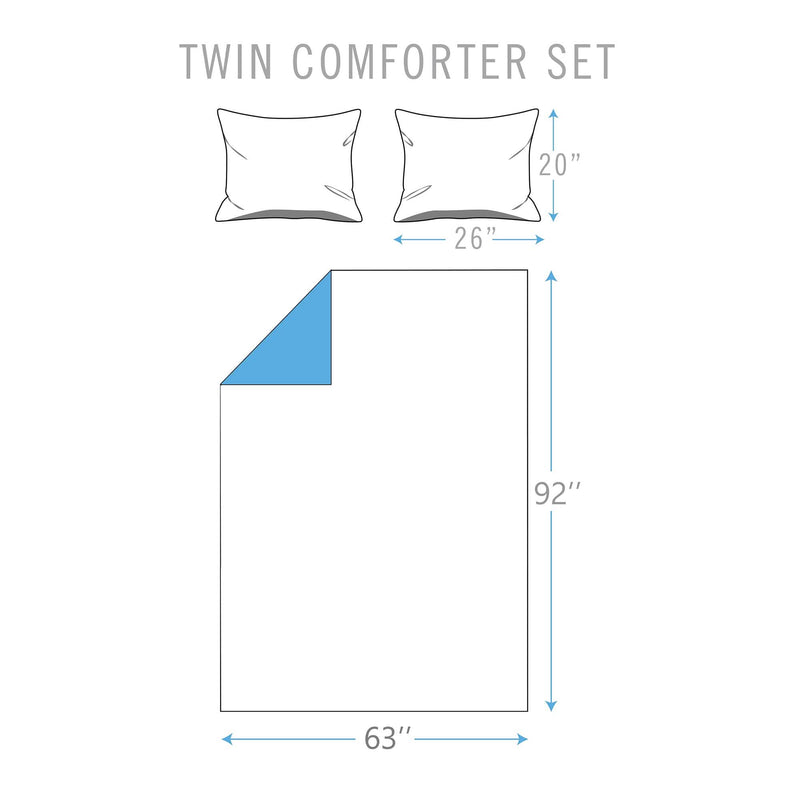 Marble Reversible Comforter Set Bedding - DailySale