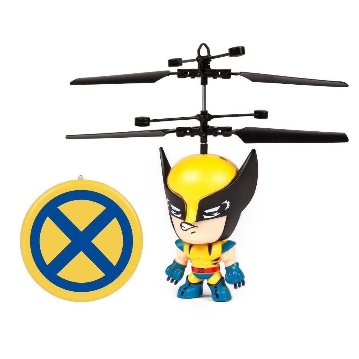 Marvel Licensed 3.5 Inch Flying Figure IR UFO Big Head Helicopter Toys & Games Wolverine - DailySale