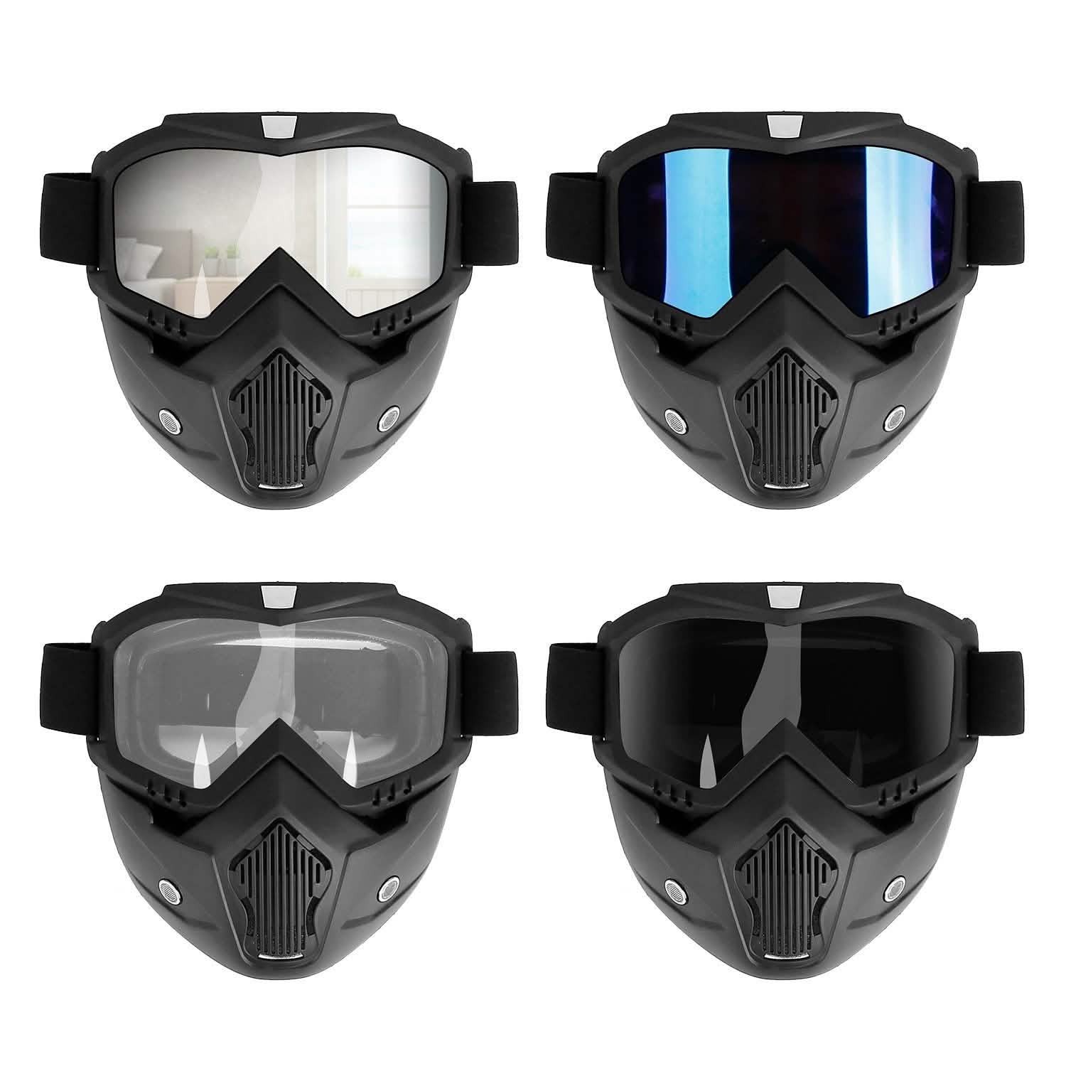 Mask Riding Goggle with Adjustable Non-slip Trip Mouth Filter Sports & Outdoors - DailySale