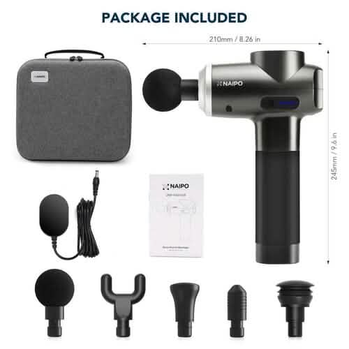 Massage Gun Deep Tissue Percussion Muscle Massager for Pain Relief Wellness - DailySale