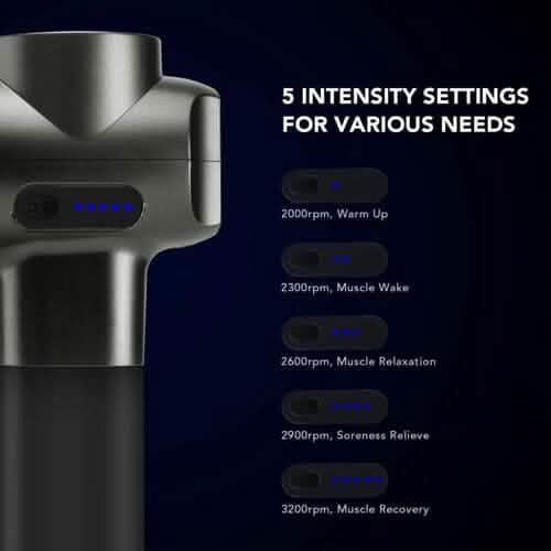 Massage Gun Deep Tissue Percussion Muscle Massager for Pain Relief Wellness - DailySale