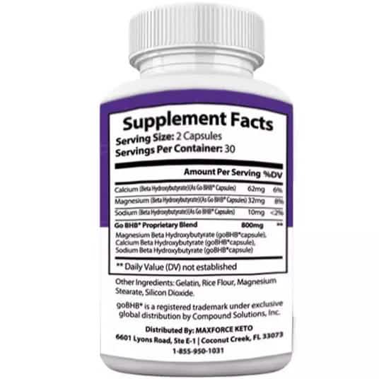 Max Force Keto 60 Count Wellness - DailySale