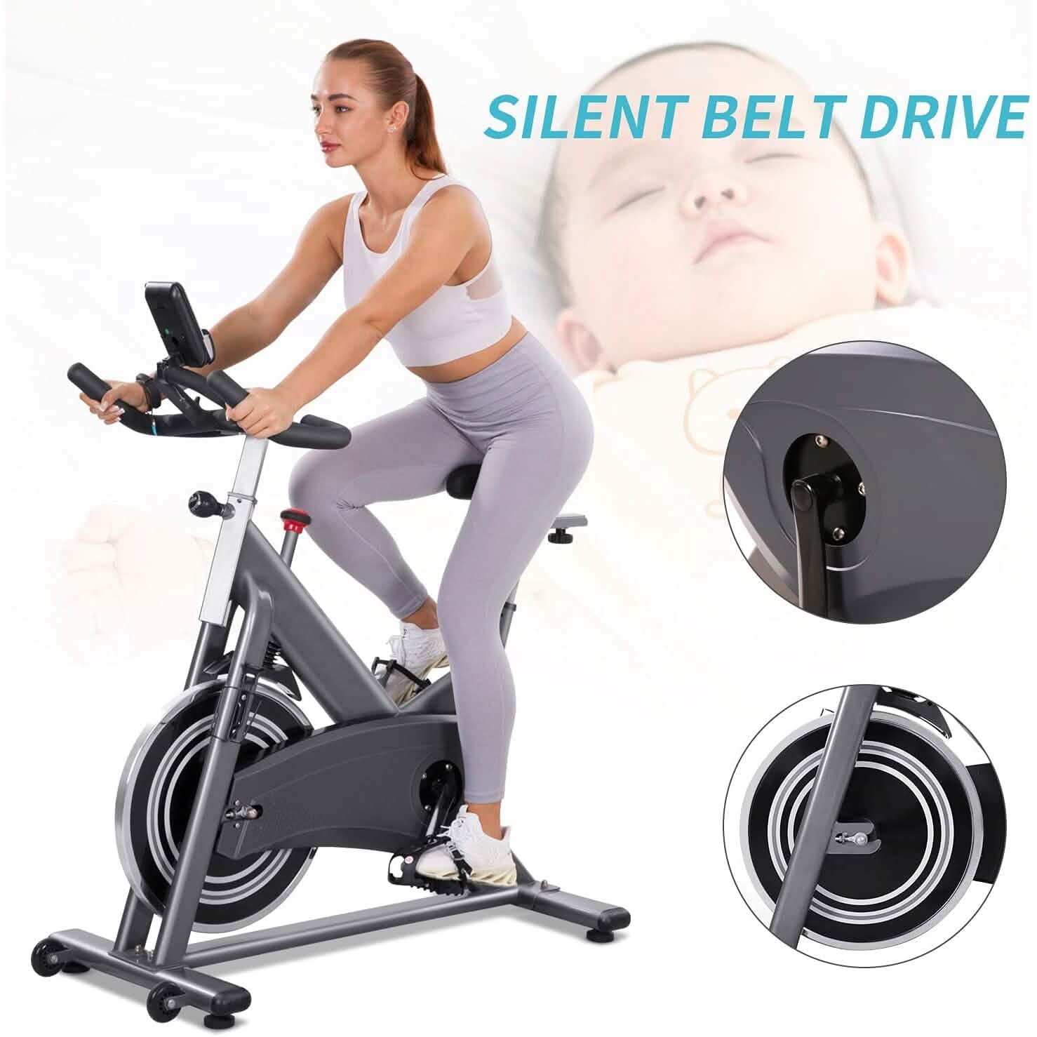 Maxkare DB-MKD902 Stationary Bike Fitness - DailySale