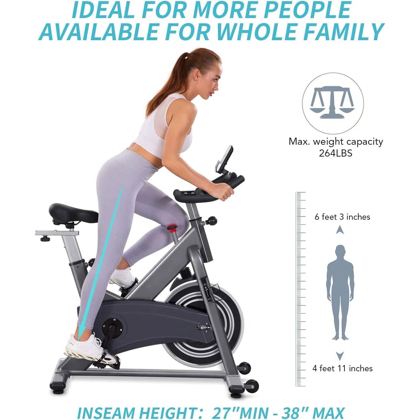 Maxkare DB-MKD902 Stationary Bike Fitness - DailySale