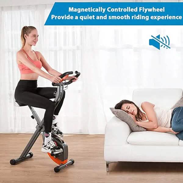 Maxkare MK-4012 Exercise Bike with Arm Resistance Bands Fitness - DailySale