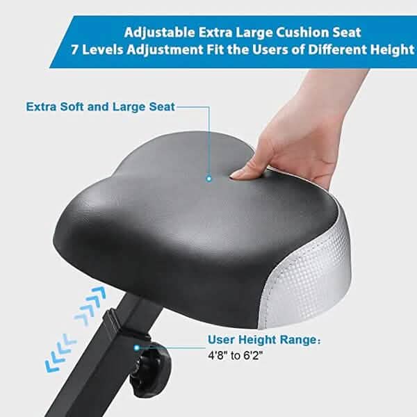 Maxkare MK-4012 Exercise Bike with Arm Resistance Bands Fitness - DailySale