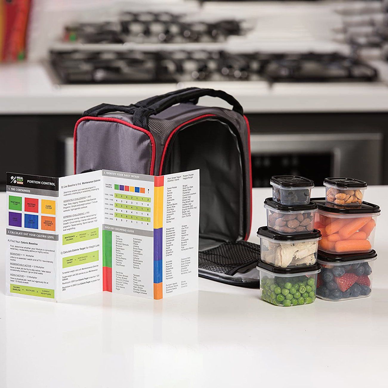 Six Pack of Portion Control Containers