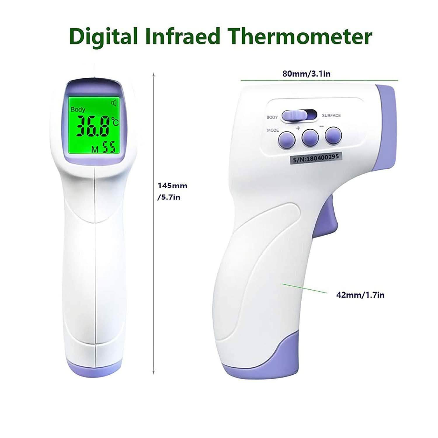 Medical Professional Infrared Thermometer Digital Non-Contact Laser Gun - YNA-800 Wellness & Fitness - DailySale