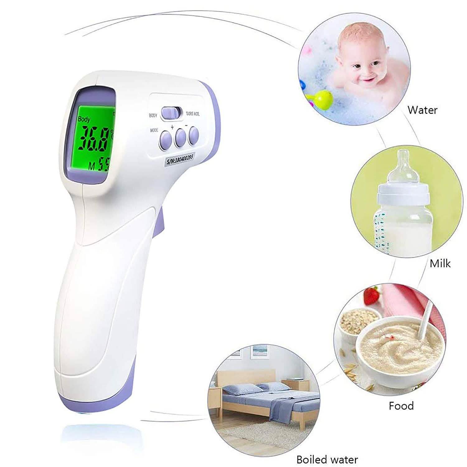 Medical Professional Infrared Thermometer Digital Non-Contact Laser Gun - YNA-800 Wellness & Fitness - DailySale