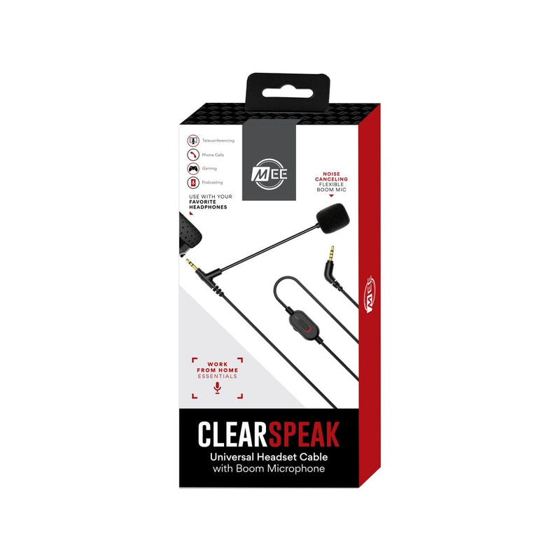 MEE audio Clearspeak Universal Headset Cable With Boom Microphone Audio Accessories - DailySale