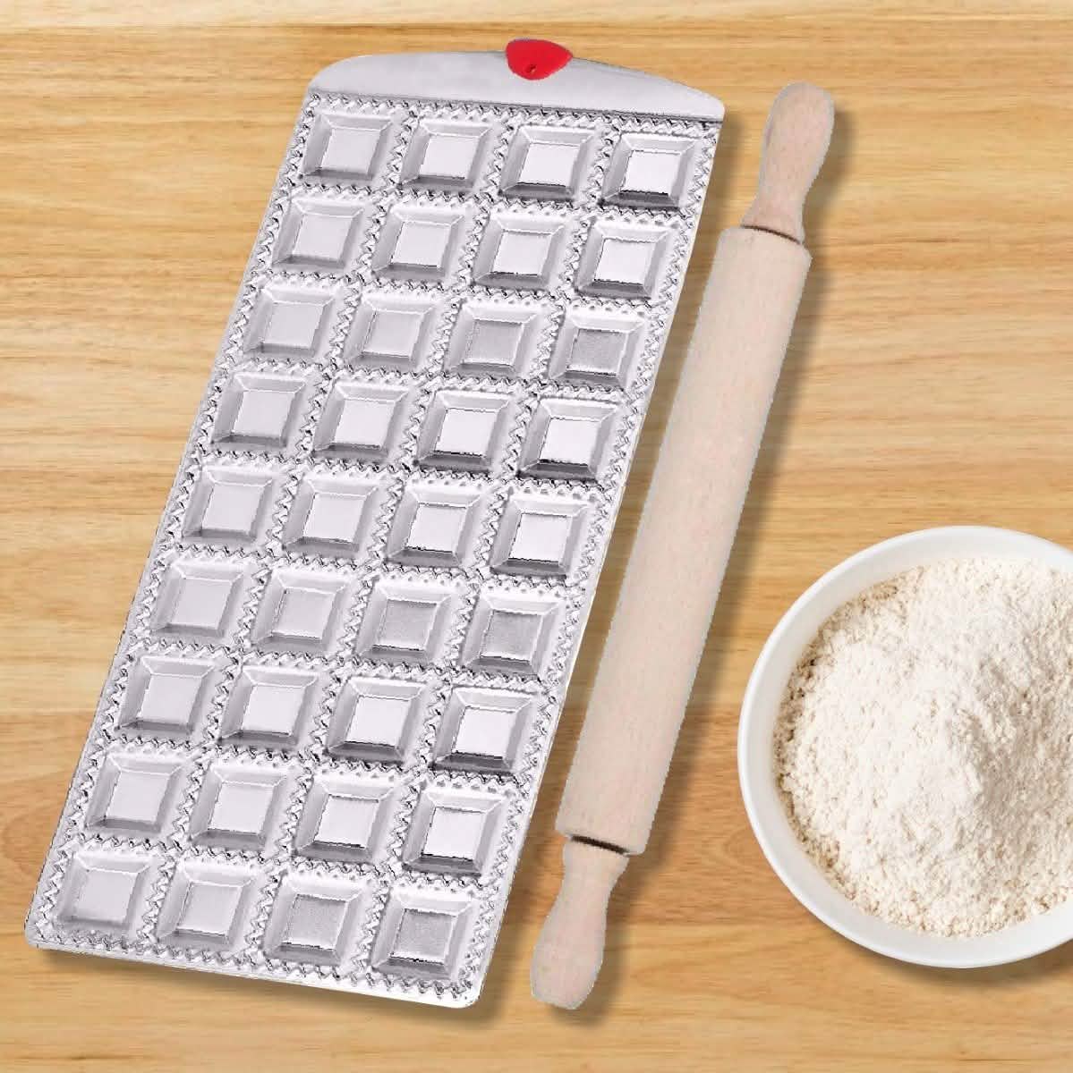 Meglio Aluminum Electric Ravioli with Roller Home Essentials - DailySale