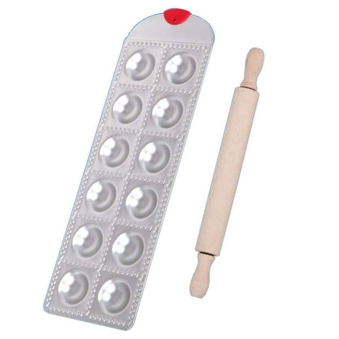 Meglio Aluminum Electric Ravioli with Roller Home Essentials Round - DailySale