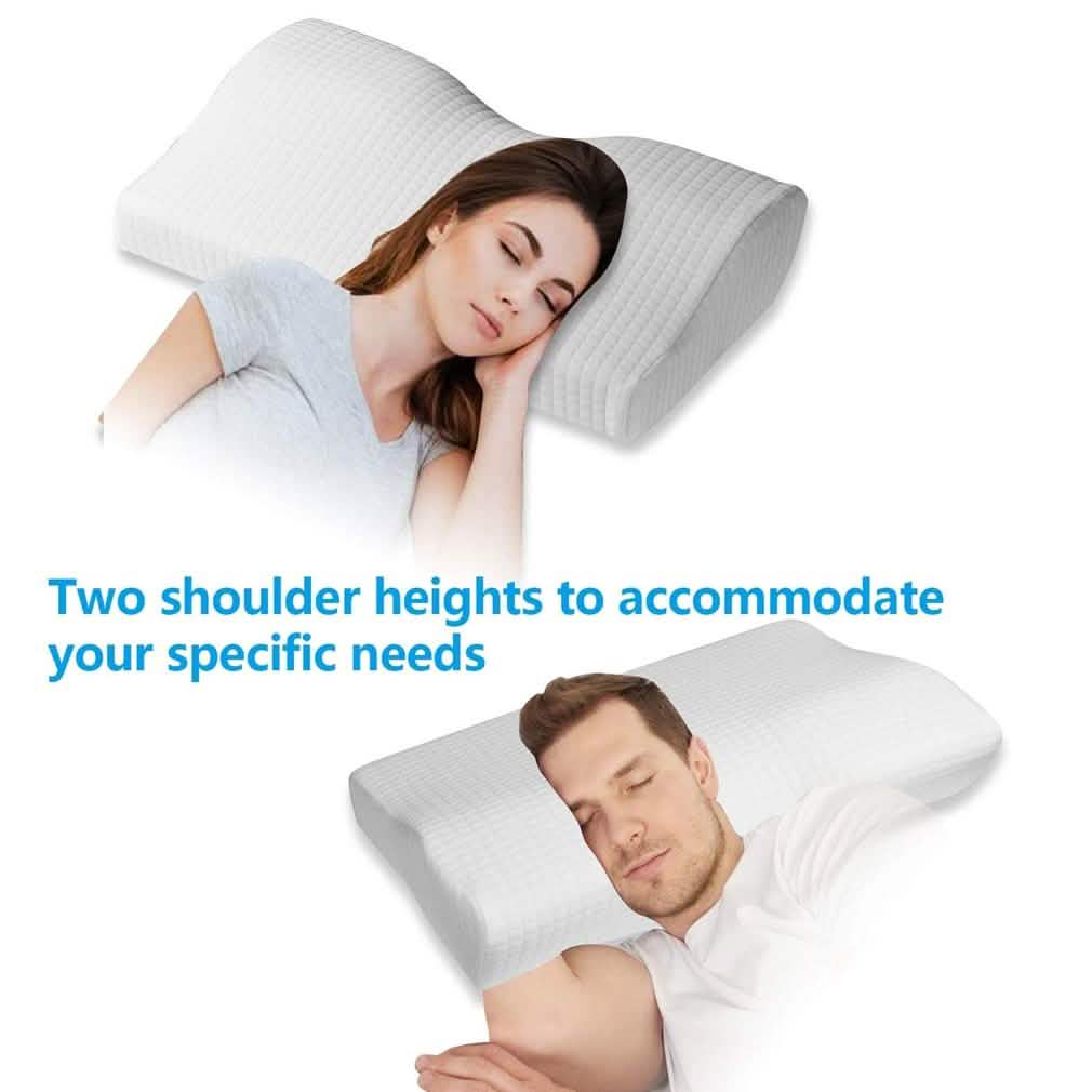 Memory Foam Bed Pillow for Sleeping Linen & Bedding - DailySale