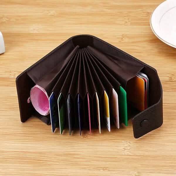 Men Faux Leather 10 Card Slots Coins Bag Wallet Men's Shoes & Accessories - DailySale