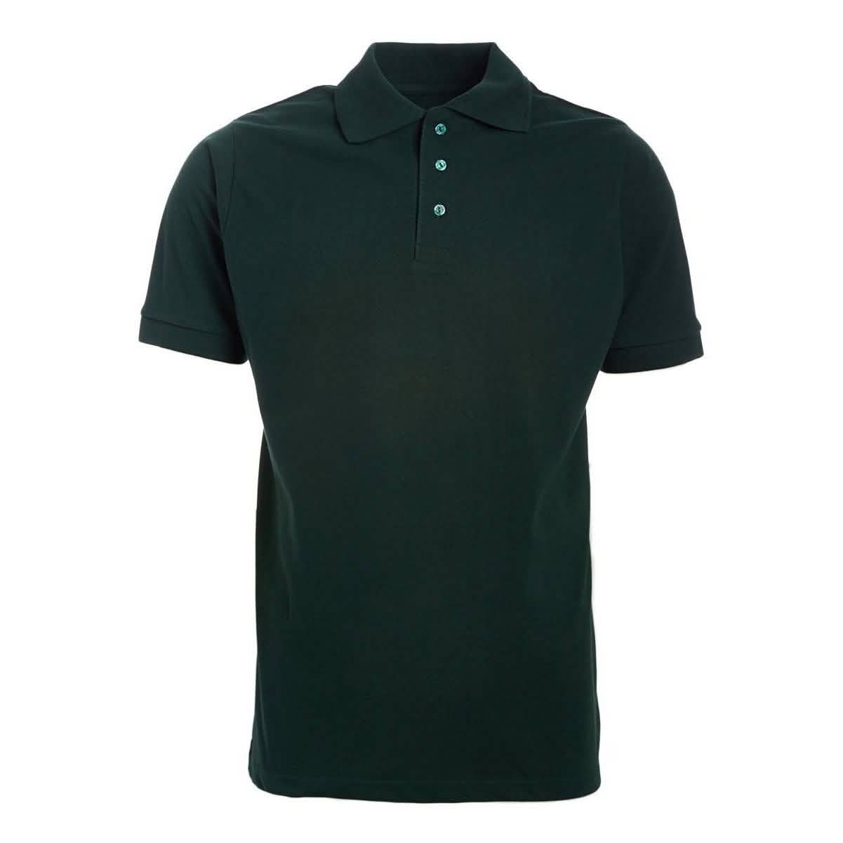 Men's 3-Button Ribbed Short Sleeve Polo Men's Apparel Hunter Small - DailySale