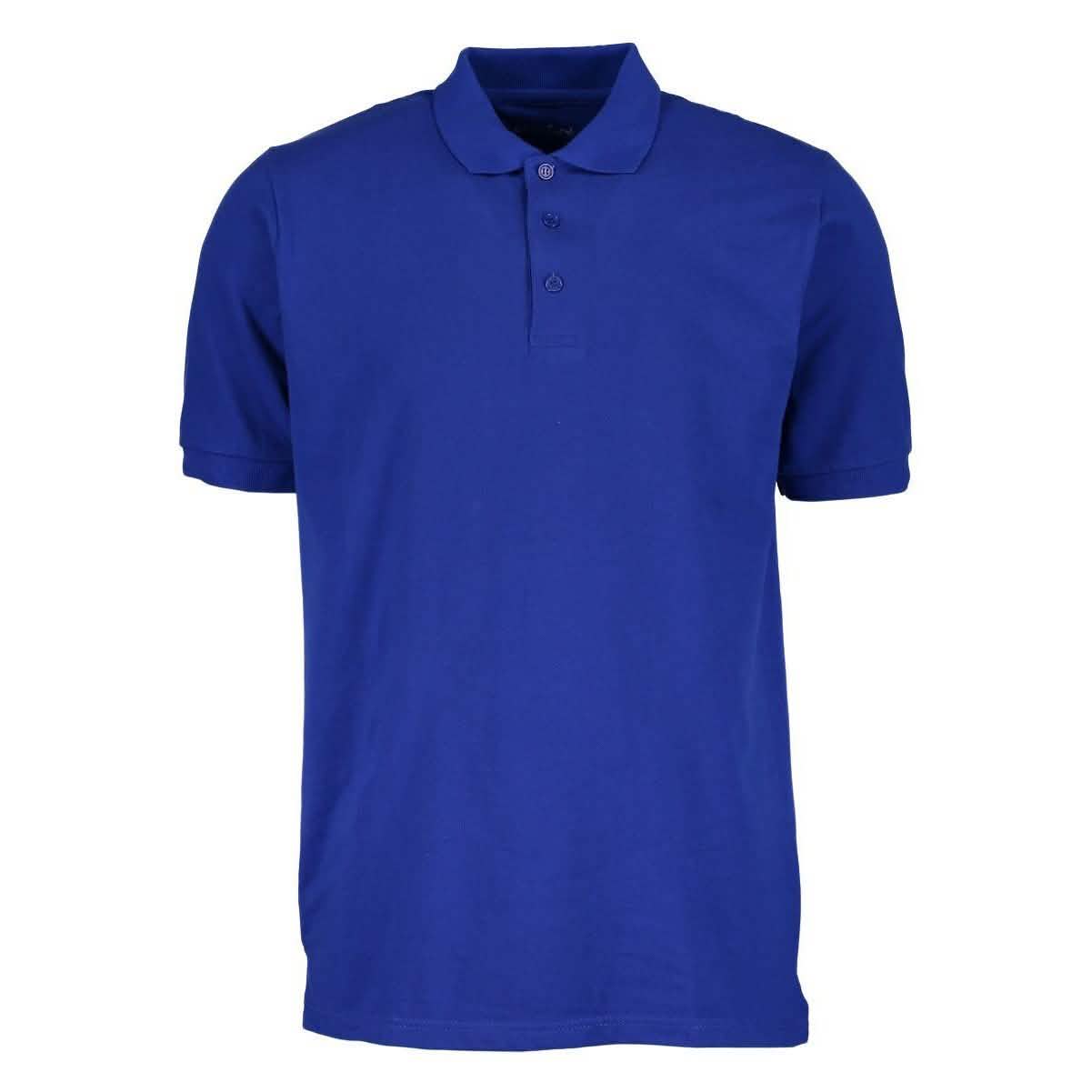 Men's 3-Button Ribbed Short Sleeve Polo Men's Apparel Royal Small - DailySale