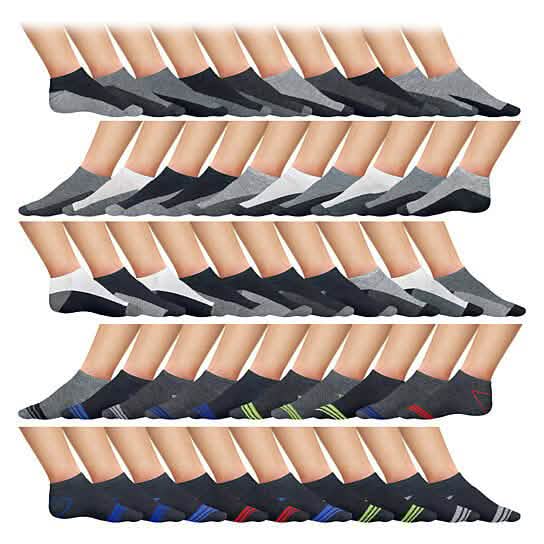 Men's Active Low-Cut Ankle Socks Men's Shoes & Accessories 20-Pairs - DailySale