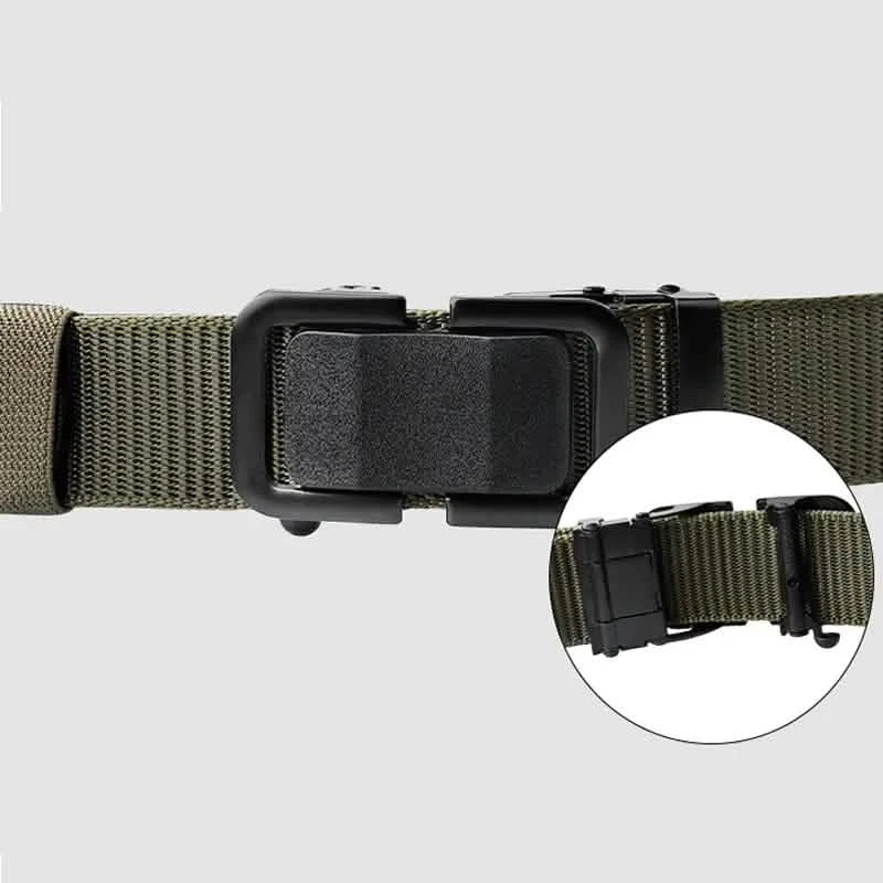 Men's Automatic Metal Buckle Nylon Canvas Webbing Belt Men's Shoes & Accessories - DailySale