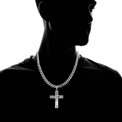 Men's Cross Necklaces in Stainless Steel Men's Apparel - DailySale