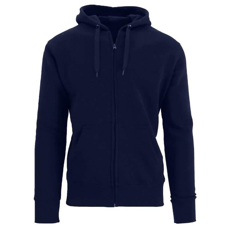 Men's Fleece-Lined Zip Sweater Hoodie Men's Apparel S Navy - DailySale