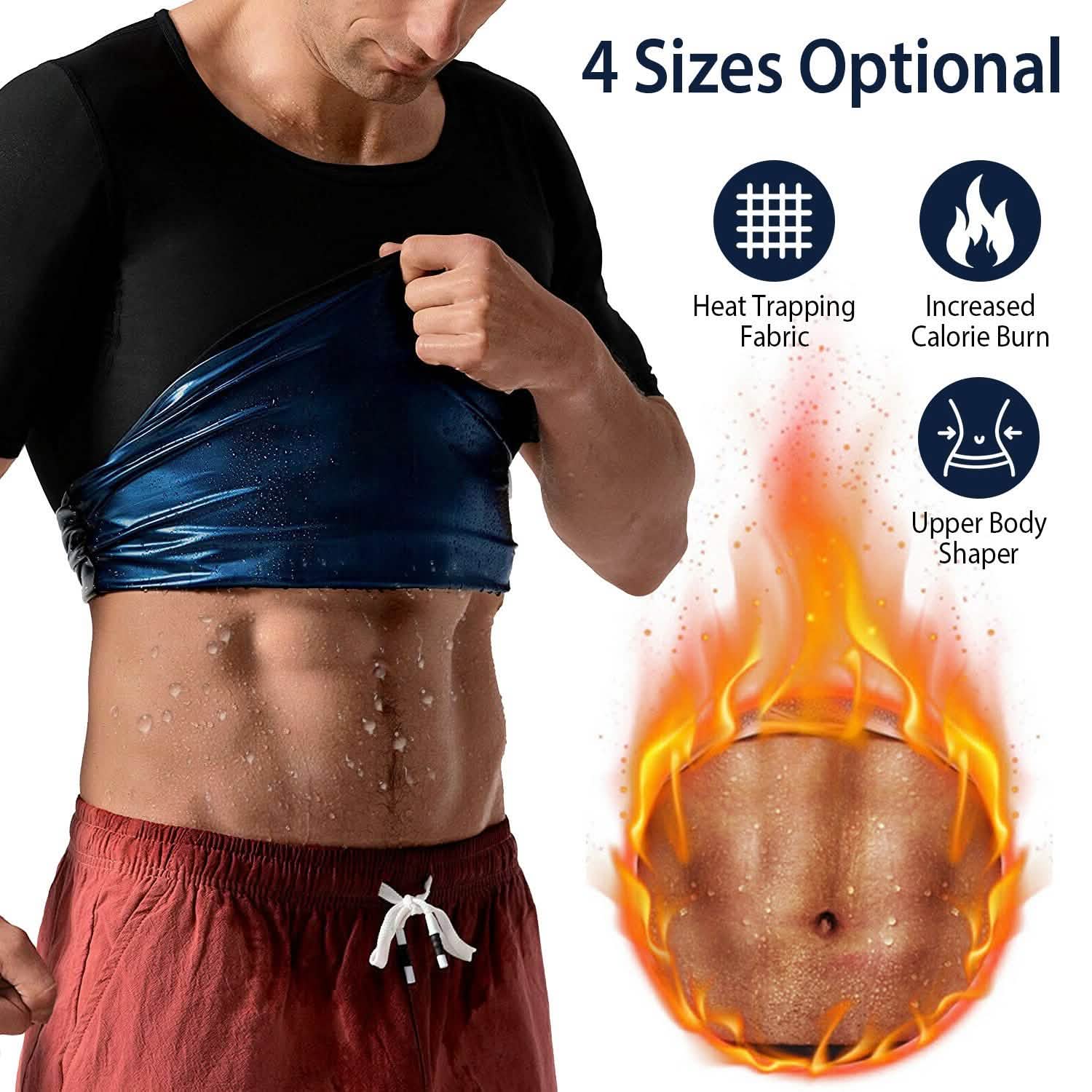 Men's Heat Trapping Body Shaper Shirt Fitness - DailySale