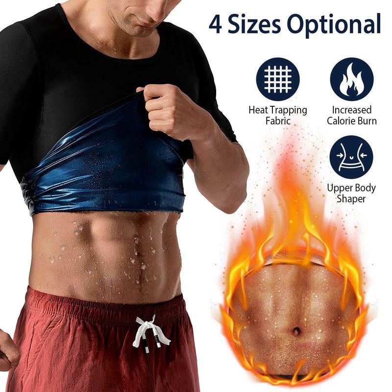 Men's Heat Trapping Body Shaper Shirt Fitness - DailySale