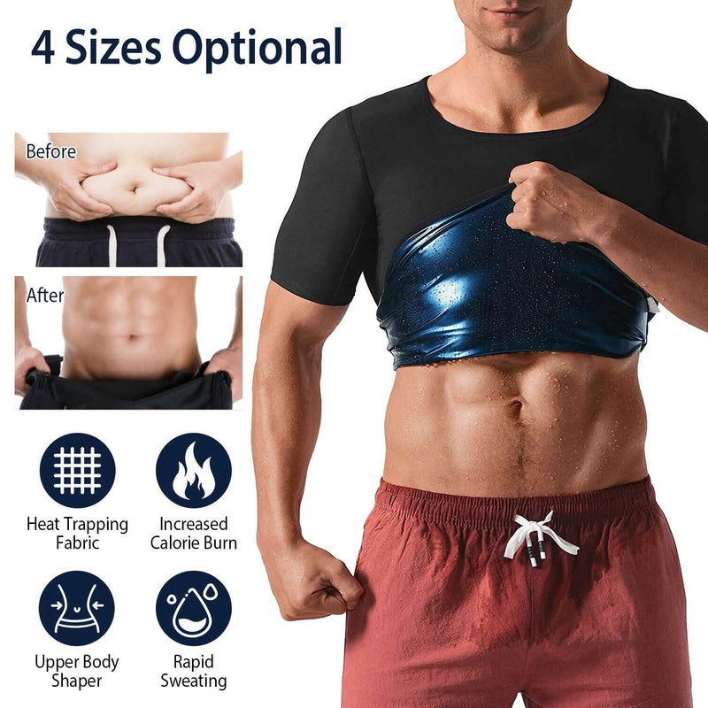 Men's Heat Trapping Body Shaper Shirt Fitness - DailySale