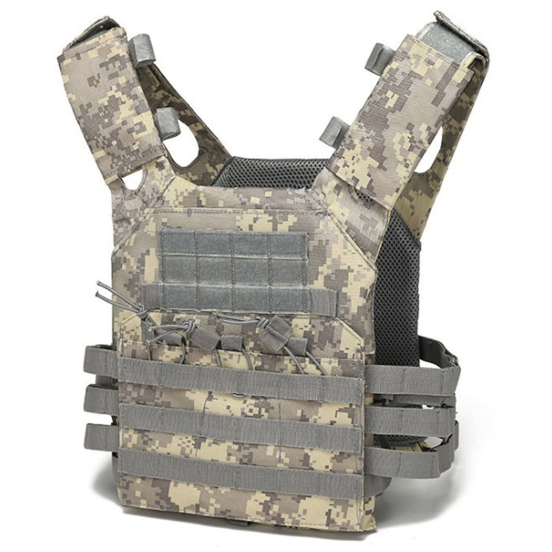 Front view of Men's Military Tactical Vest in ACU style, available at Dailysale