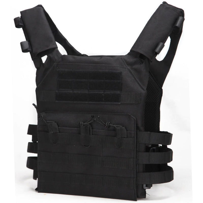 Front view of Men's Military Tactical Vest in black, available at Dailysale