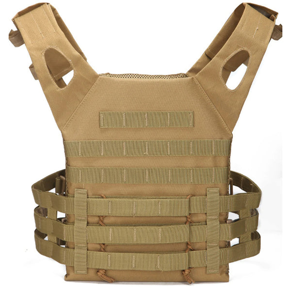 Front view of Men's Military Tactical Vest in mud color, available at Dailysale