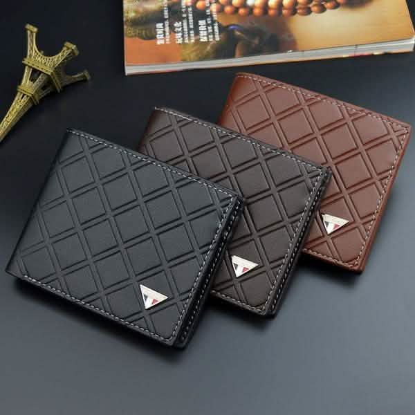 Men's RFID Genuine Leather Slim Trifold Wallet Men's Shoes & Accessories - DailySale