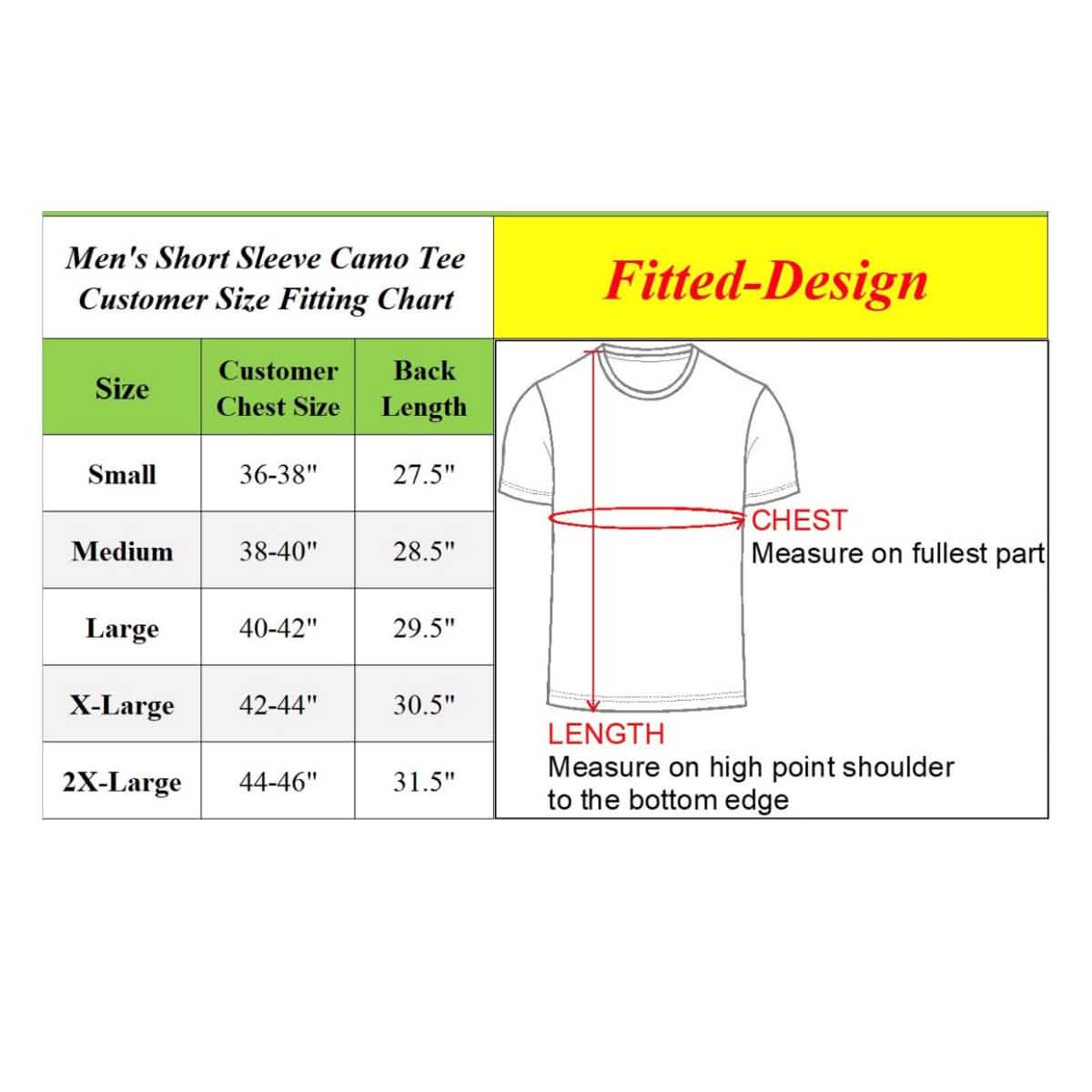 Men's Short Sleeve Crew Neck Camo Printed Tee Men's Apparel - DailySale