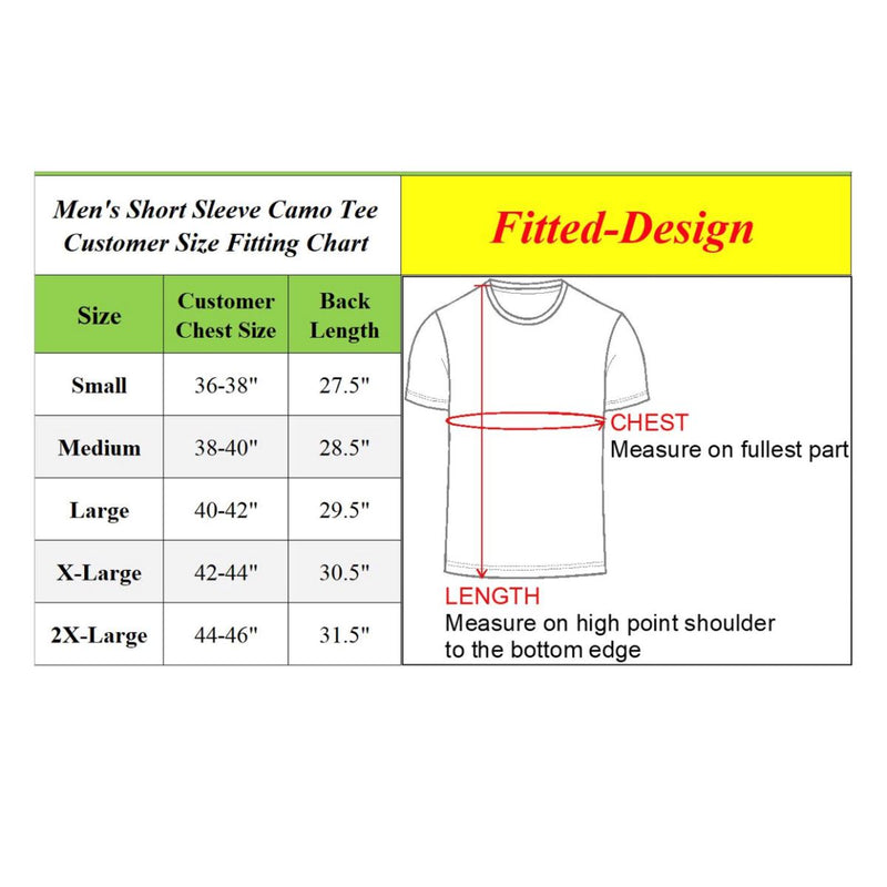 Men's Short Sleeve Crew Neck Camo Printed Tee Men's Apparel - DailySale