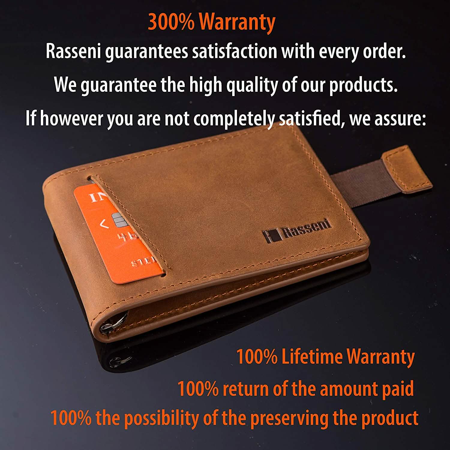 Men's Slim Leather Wallet with Money Clip Bifold Minimalist RFID Blocking Card Men's Accessories - DailySale