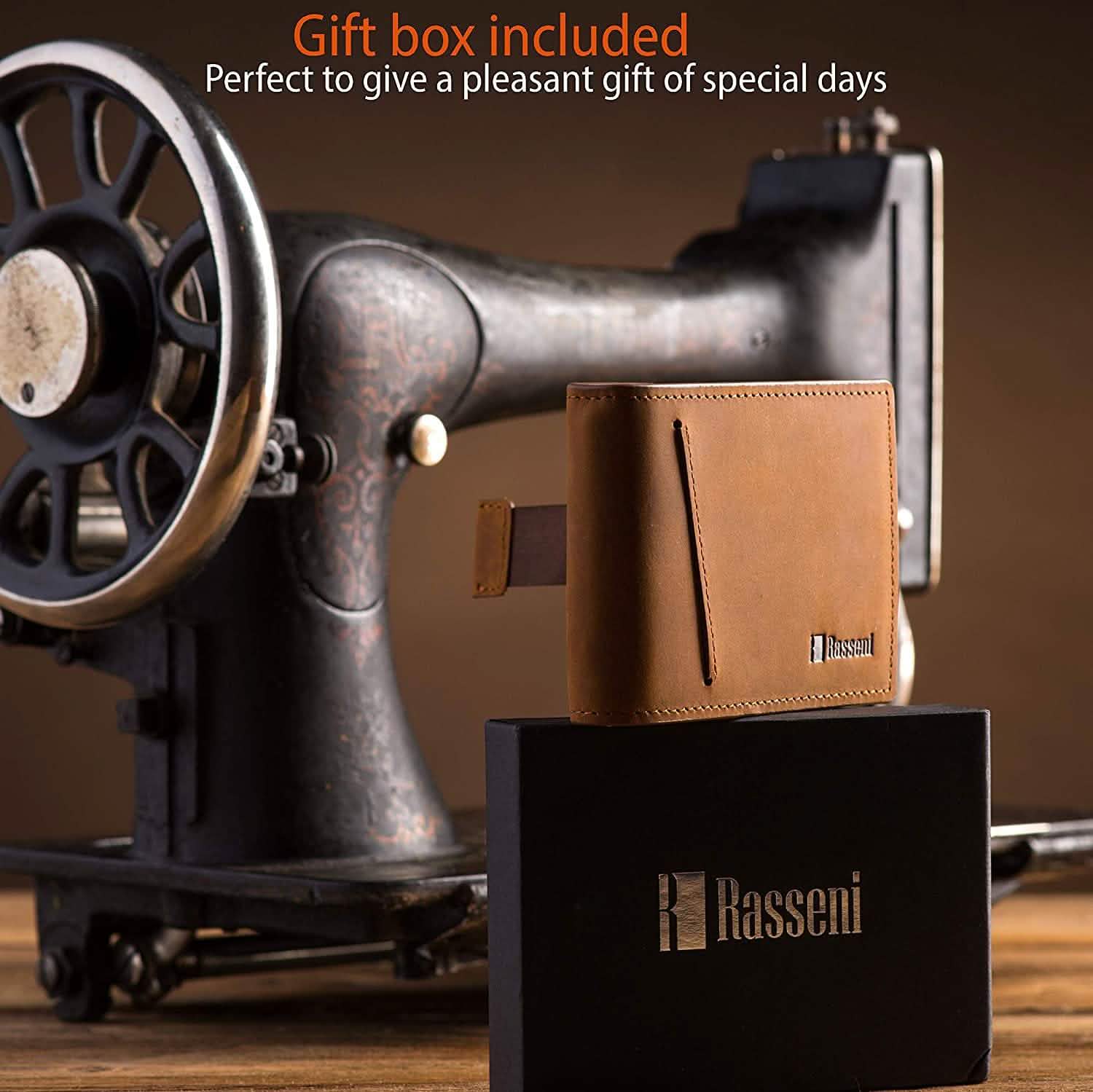 Men's Slim Leather Wallet with Money Clip Bifold Minimalist RFID Blocking Card Men's Accessories - DailySale