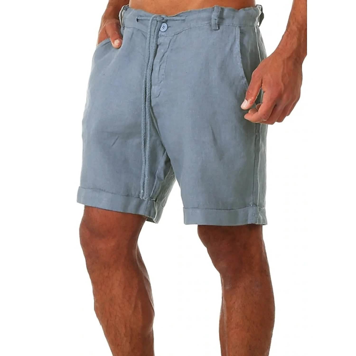 Men's Sports Casual Breathable Soft Beach Pants Men's Bottoms Blue S - DailySale