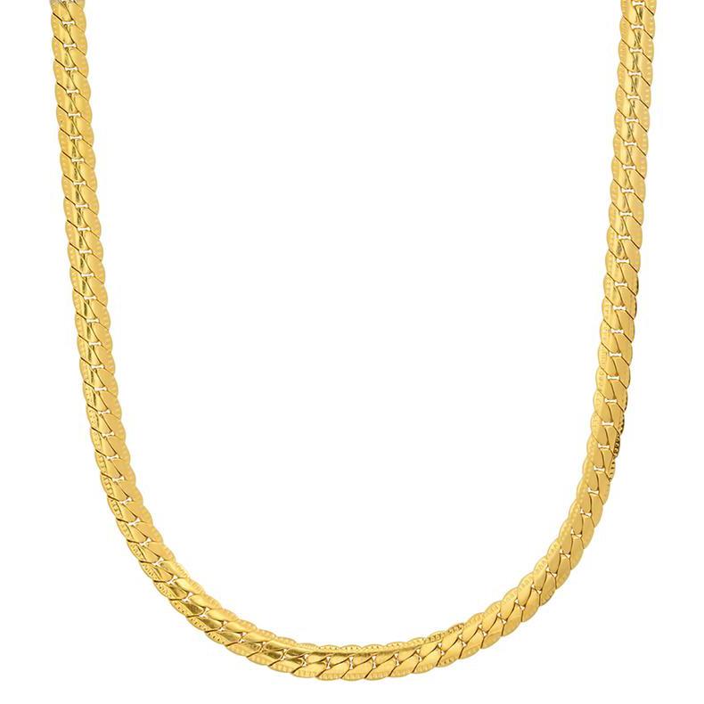 Men's Stainless Steel Curb Cuban Link Chain by Steeltime Necklace | Silver