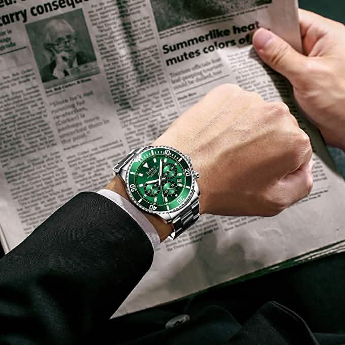 Men's Stainless Steel Watches Chronograph Men's Shoes & Accessories - DailySale