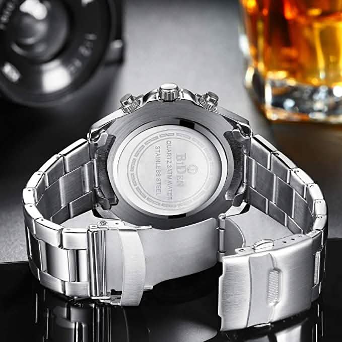 Men's Stainless Steel Watches Chronograph Men's Shoes & Accessories - DailySale