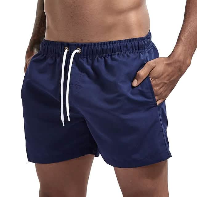 Men's Swim Shorts with Mesh Liners Men's Bottoms Dark Blue M - DailySale
