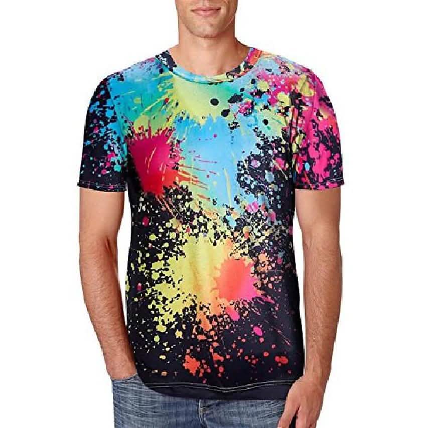 Men's T-shirt 3D Print Print Short Sleeve Going out Tops Streetwear Men's Clothing - DailySale