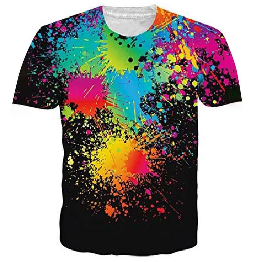 Men's T-shirt 3D Print Print Short Sleeve Going out Tops Streetwear Men's Clothing S - DailySale